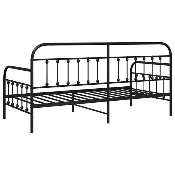 Dagbäddram Svart 100 x 200 cm Pulverlackerat stål