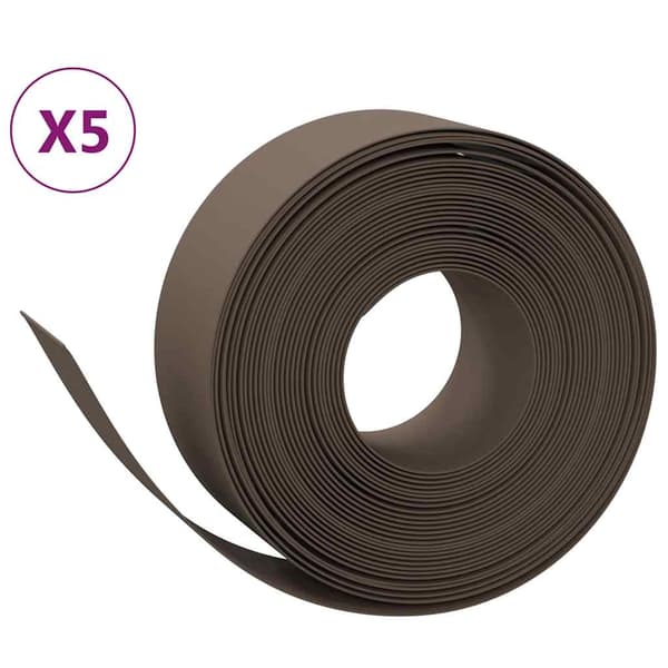Rabattkant brun 5 st 10 m 20 cm polyeten