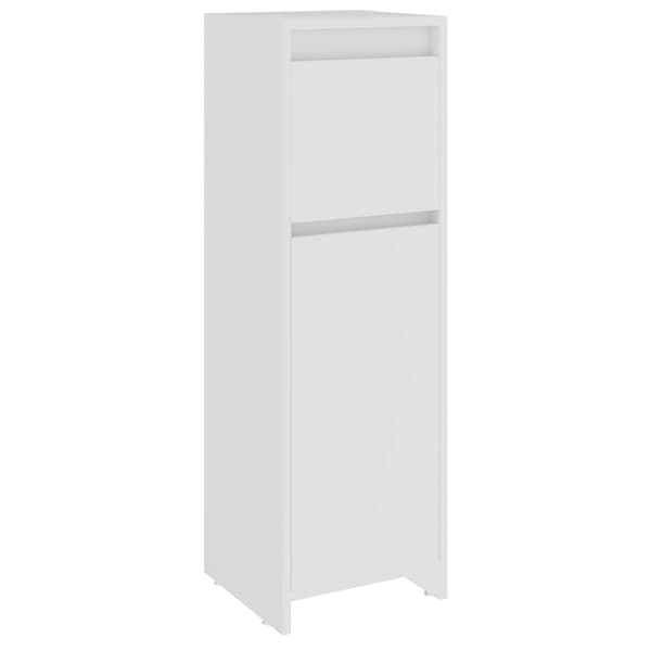 Badrumsskåp vit 30x30x95 cm konstruerat trä