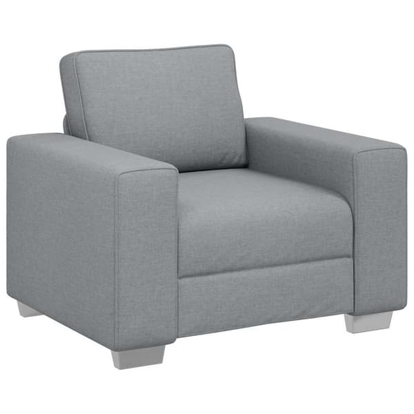 Soffstol Ljusgrå 100 cm tyg