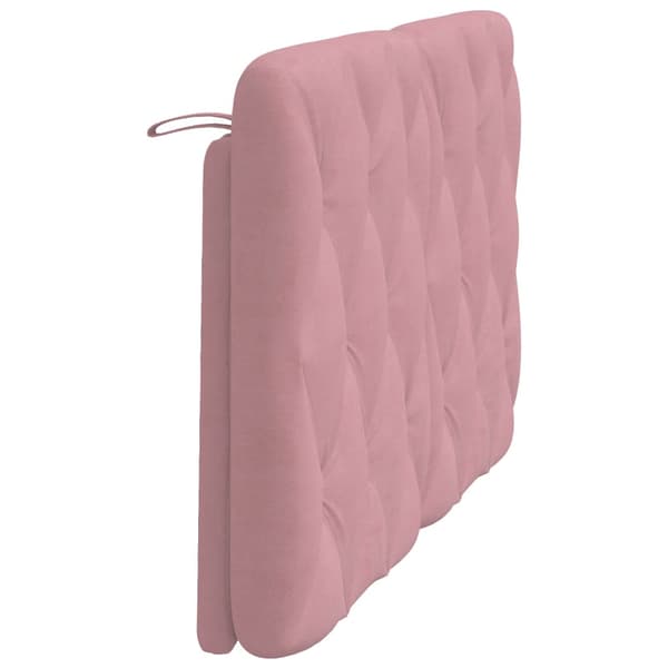 Headboard Cushion Pink 120 cm Velvet