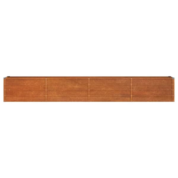 Odlingslåda rostig 320x40x45 cm rosttrögt stål