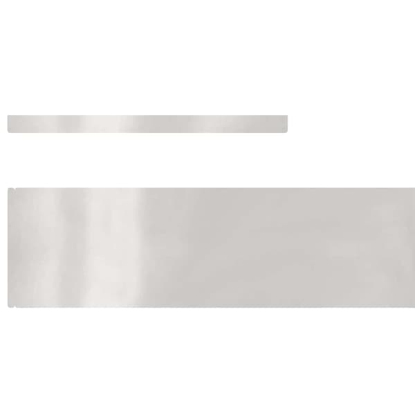Kant för gräsmatta 4 pcs Silver 450 x 0.05 x 15 cm