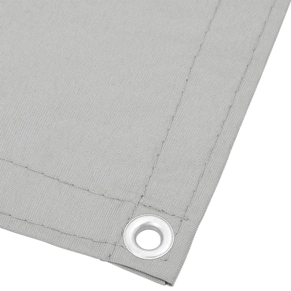 Balkongskärm ljusgrå 75x800 cm 100% polyester oxford