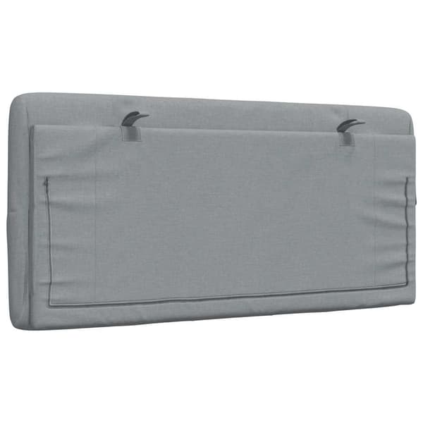 Headboard Cushion Light Grey 100 cm Fabric