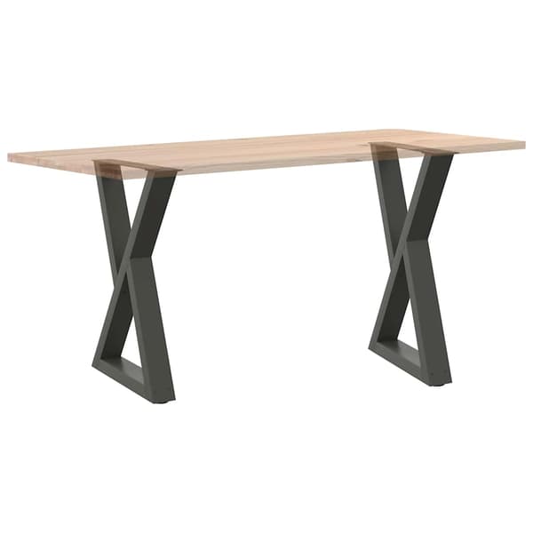 Matbordsben 2 st antracit 50x(72-73,3) cm stål