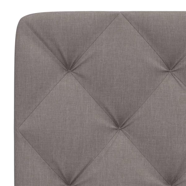 Headboard Cushion Taupe 90 cm Fabric