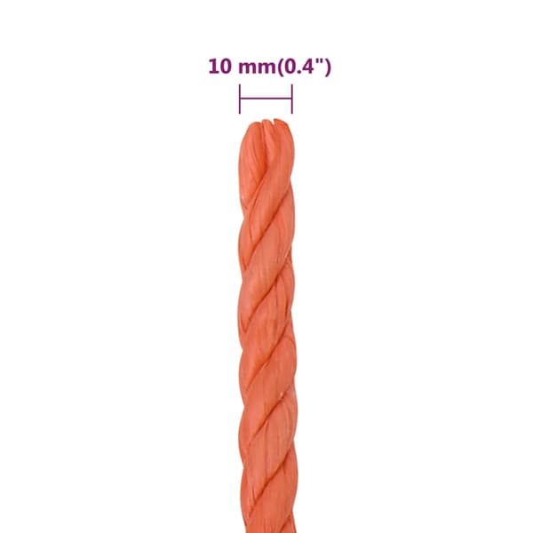 Rep orange 10 mm 50 m polypropylen