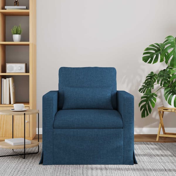 Soffa Blå 78 x 78 x 80 cm tyg