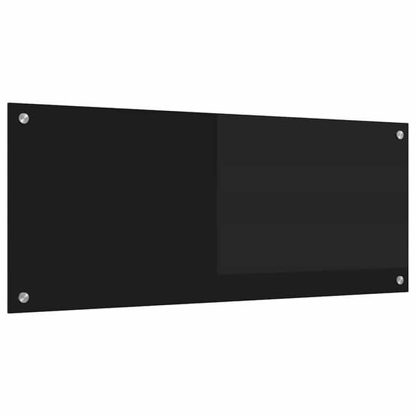 Köksskydd Svart 100 x 40 cm härdat glas