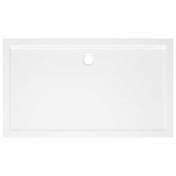 Duschkar rektangulärt ABS vit 70x120 cm