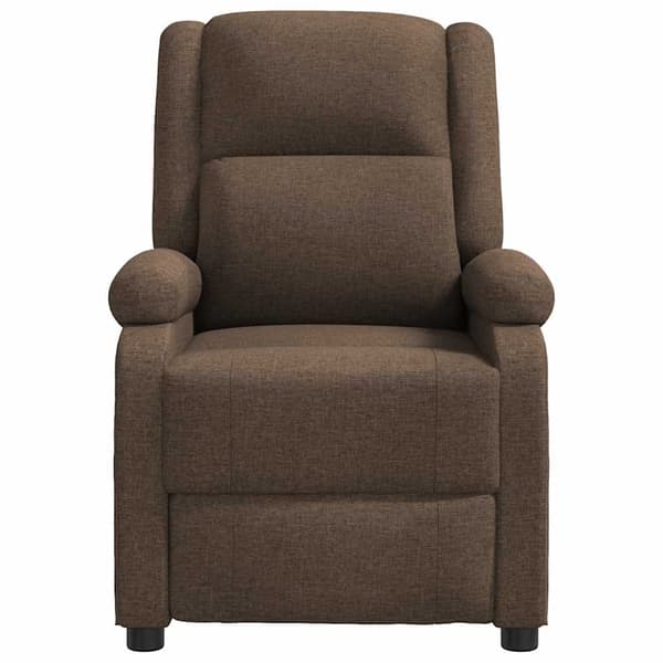 Reclinerfåtölj brun tyg