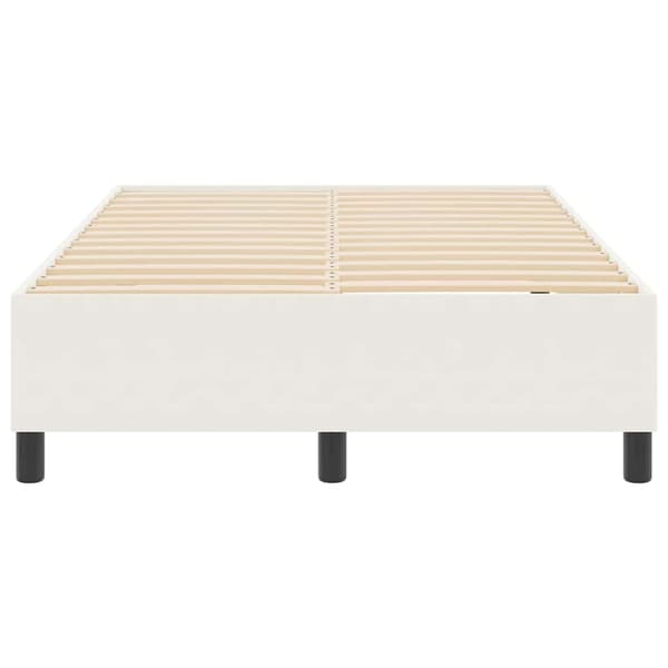 Plattform sängram Kräm 120 x 190 cm Kordread tyg