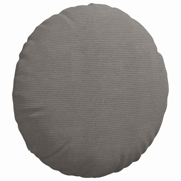 Sittkuddar 2 pcs Ljusgrå Ø 80 cm Kordread tyg