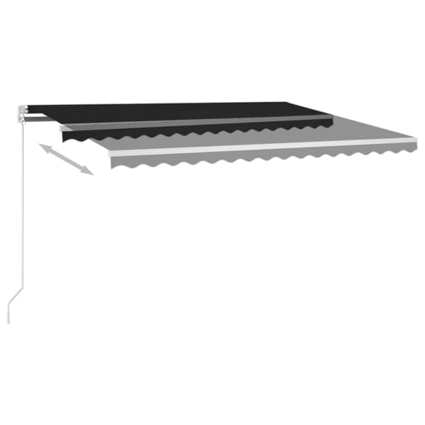 Markis manuellt infällbar 450x350 cm antracit