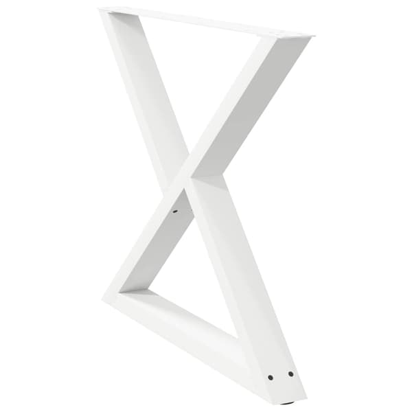 Matbordsben 2 st vita 90x(72-73,3) cm stål