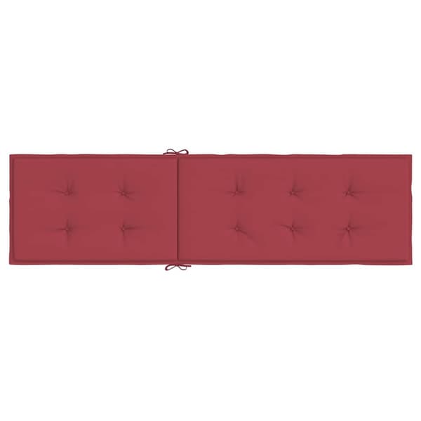 Solsängsdyna vinröd (75+105)x50x4 cm
