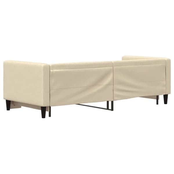 Dagbädd utdragbar gräddvit 80x200 cm tyg