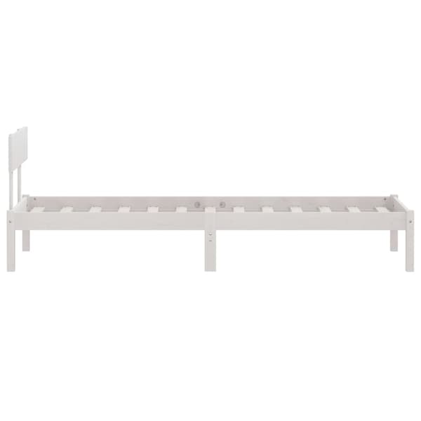 Sängram vit massiv furu 100x200 cm