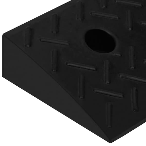 Trottoarramper 2 st 50x17,5x5 cm gummi