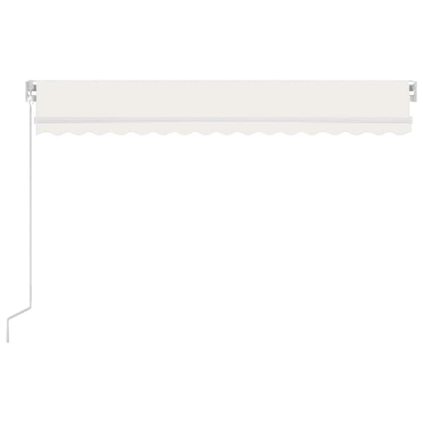 Markis manuellt infällbar 450x350 cm gräddvit