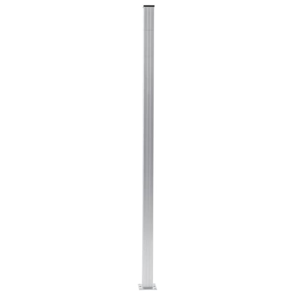 Staketstolpar 2 st aluminium 185 cm
