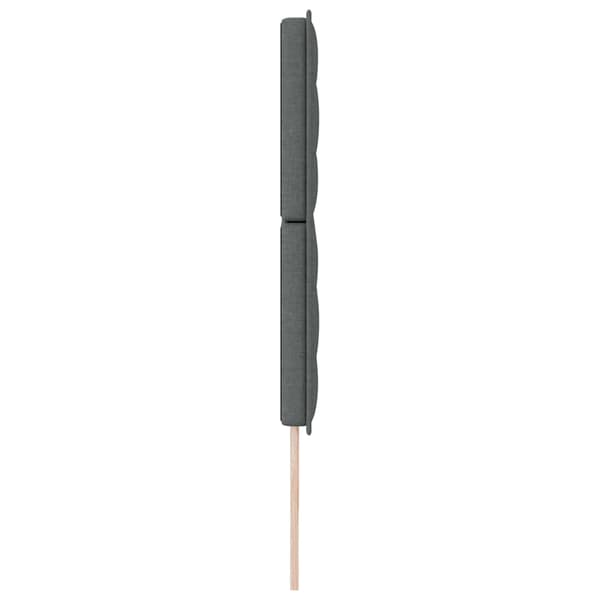 Huvudgavel Mörkgrå 200 cm tyg