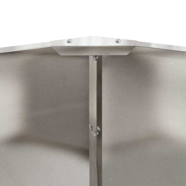 Planteringskärl Silver 60 x 60 x 35 cm Rostfritt stål