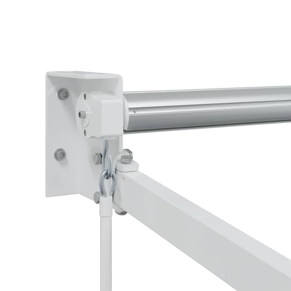Utdragbar markisram Vit 500 × 300 cm Aluminium