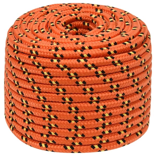Båtlina orange 14 mm 250 m polypropylen