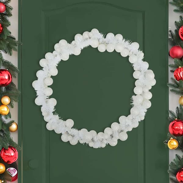 Julkulagirland Vit 186 cm Polystyren