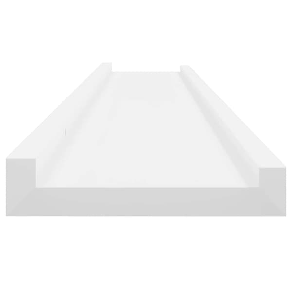 Vägghyllor 2 st vit 100x9x3 cm