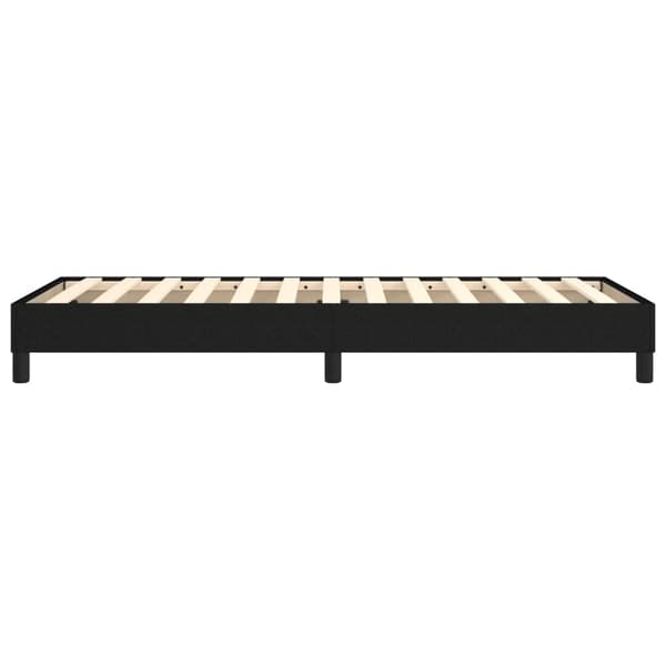 Boxspring-sängram svart 90x190cm tyg