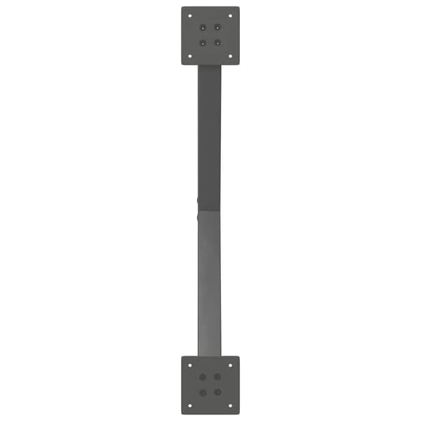 Matbordsben X-formade 2 st antracit 70x(72-73) cm stål