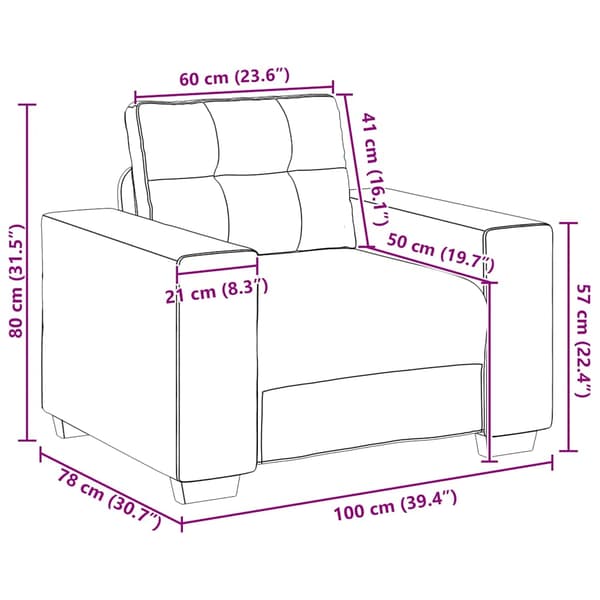 Soffstol vinröd 100x78x80 cm sammet