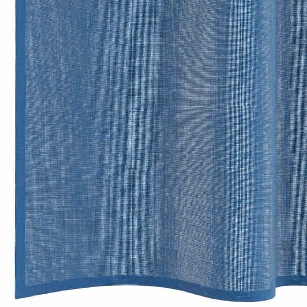 Voile gardiner med stångfickor 2 st kungsblå