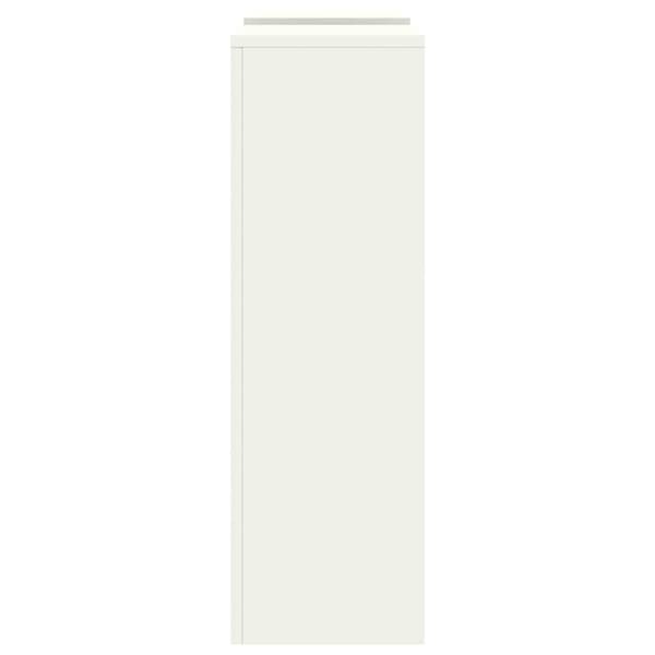 Växtställ 2 pcs Vit 24 x 24 x 75 cm Stål