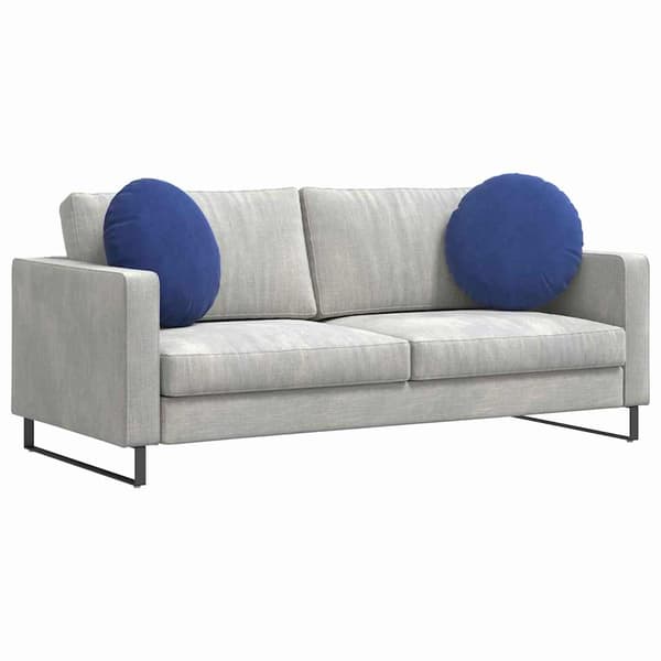 Sittkuddar 2 pcs Polisblå Ø50 x 19 cm Sammet
