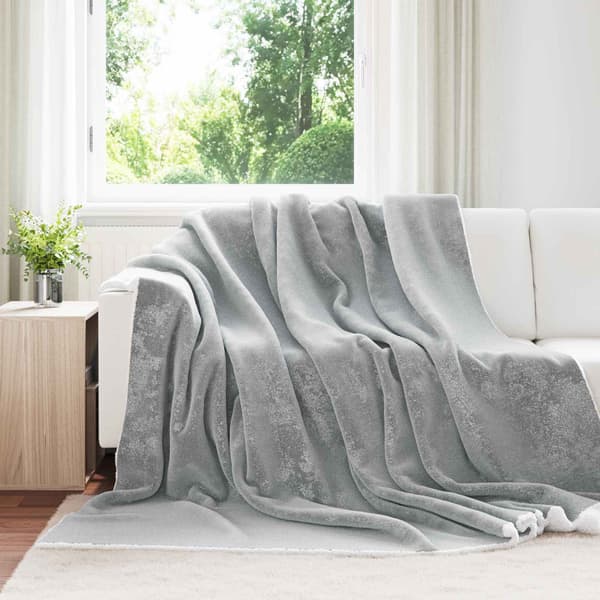 Kastfilt Grå 240 x 270 cm Fleece