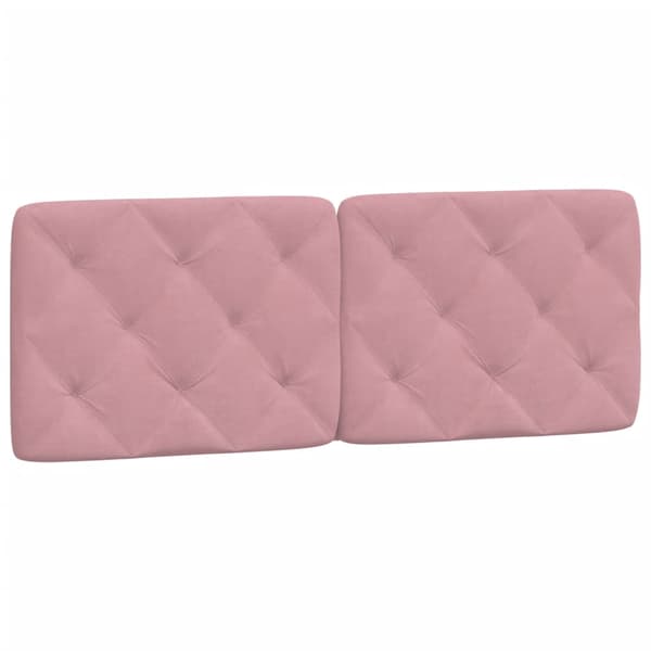 Headboard Cushion Pink 120 cm Velvet