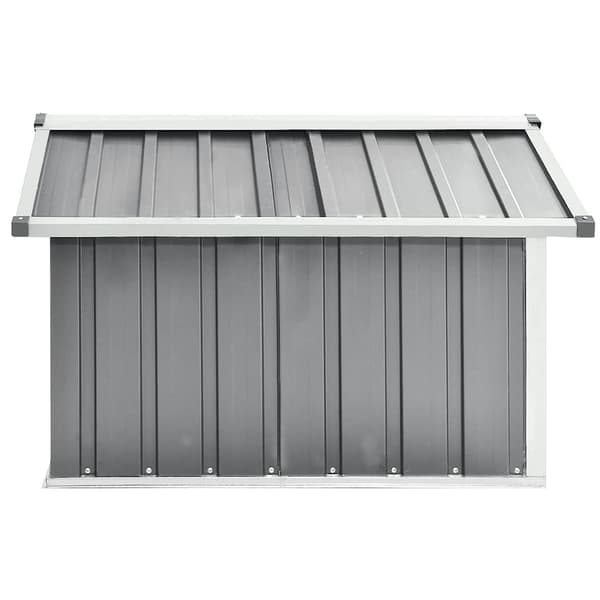 Skjul för robotgräsklippare 92x97x63 cm galvaniserat stål grå