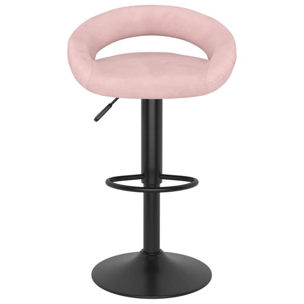 Barstolar 2 st rosa sammet