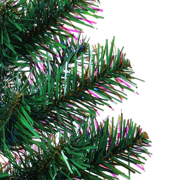 Plastgran med regnbågsskimrande grenar grön 180 cm PVC