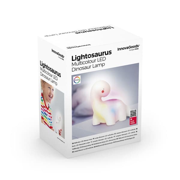 Dinosaur multifarvet LED-lampe Lightosaurus InnovaGoods