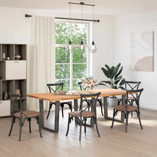 Matbordsben V-formade 3 st antracit 90x(72-73,3) cm stål