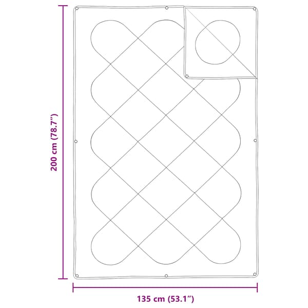 Täckeset med kudde 2 pcs Vit Mikrofiber