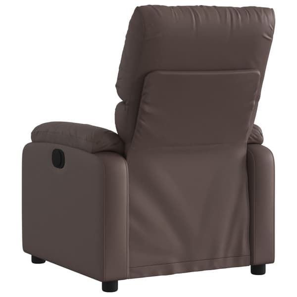 Reclinerfåtölj brun konstläder