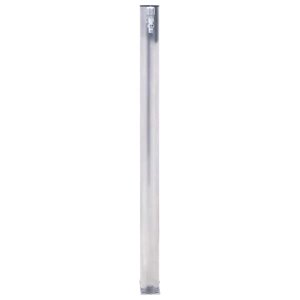 Vattenpost 40 cm rostfritt stål rund