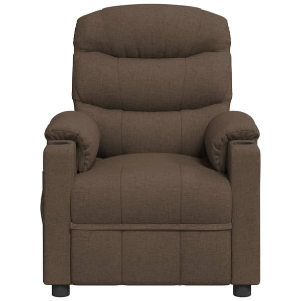 Reclinerfåtölj brun tyg