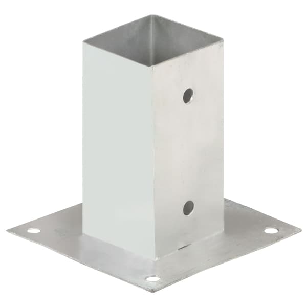 Stolpfot 4 st galvaniserad metall 71 mm